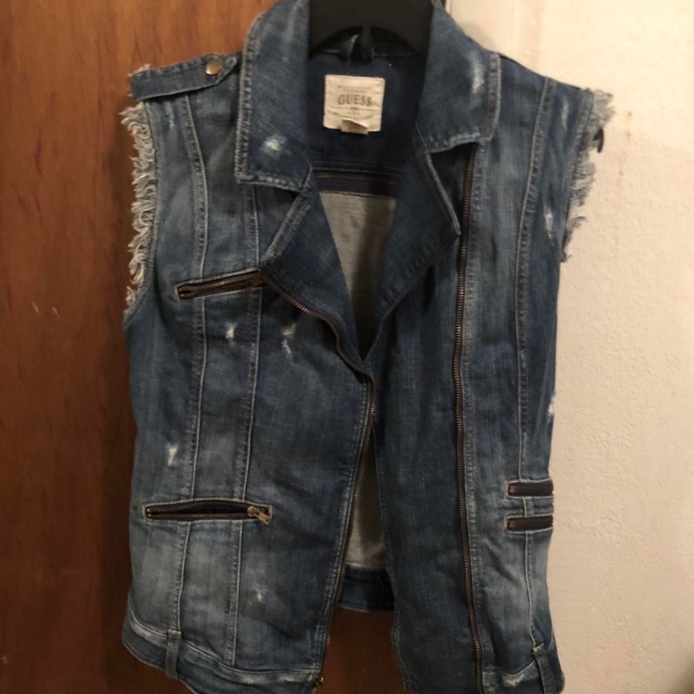 Guess denim jacket size small